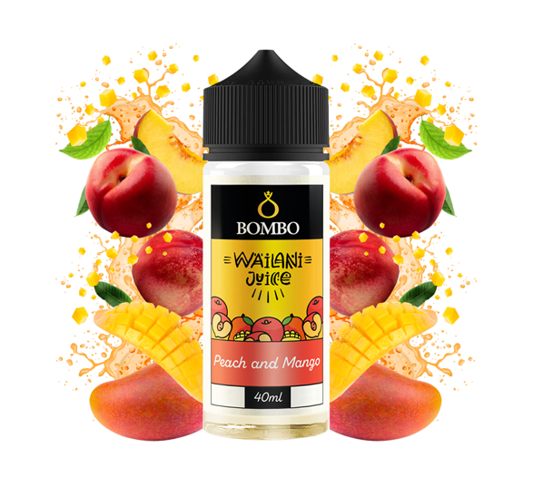Příchuť Bombo Wailani Juice S&V: Peach and Mango (Broskev a mango) 40ml