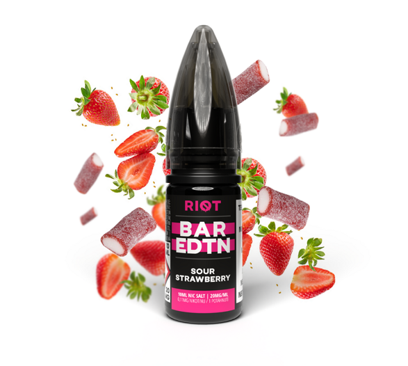 Riot BAR EDTN Salt Sour Strawberry (Kyselá jahoda) 10ml