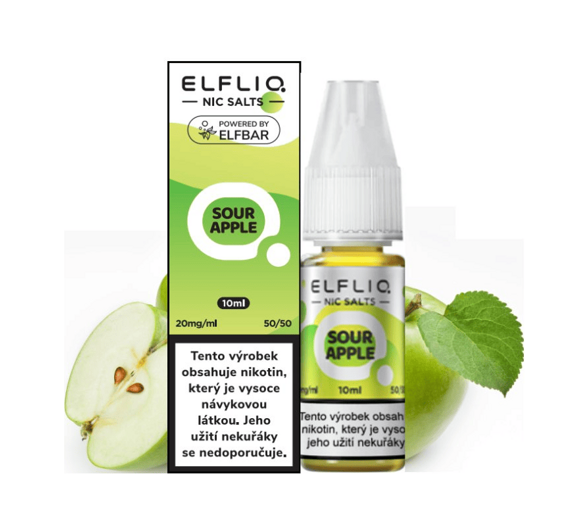 Elfliq Salt Sour Apple (Nakyslé jablko) 10ml