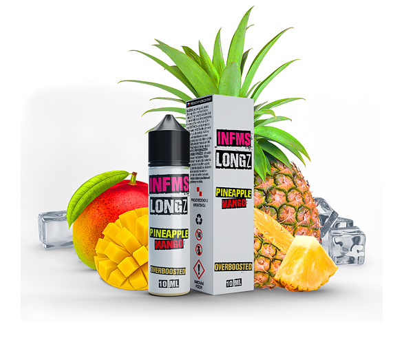 Příchuť Infamous LongZ S&V: Pineapple Mango (Osvěžující mango a ananas)