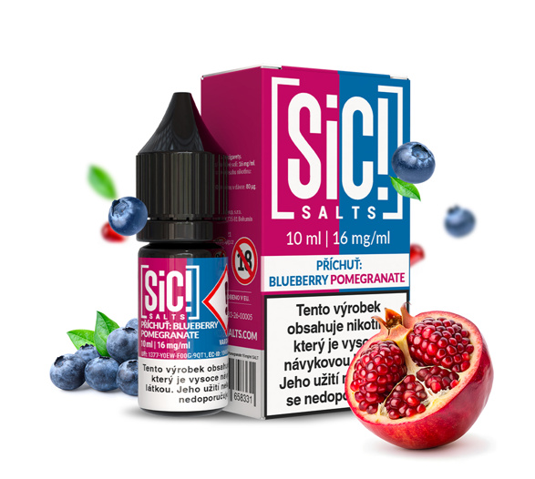 SIC! Salts Blueberry Pomegranate (Borůvka a granátové jablko) 10ml