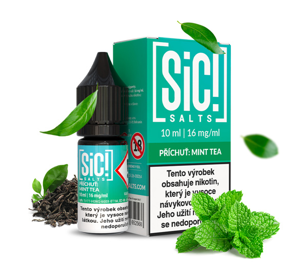 SIC! Salts Mint Tea (Mentol, máta & čaj) 10ml