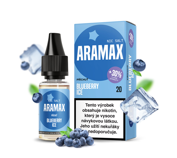Aramax Salt Blueberry Ice (Ledová borůvka) 10ml
