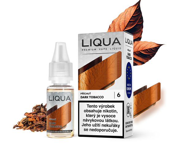 LIQUA Dark Tobacco (Sušený tabák Burley) 10ml