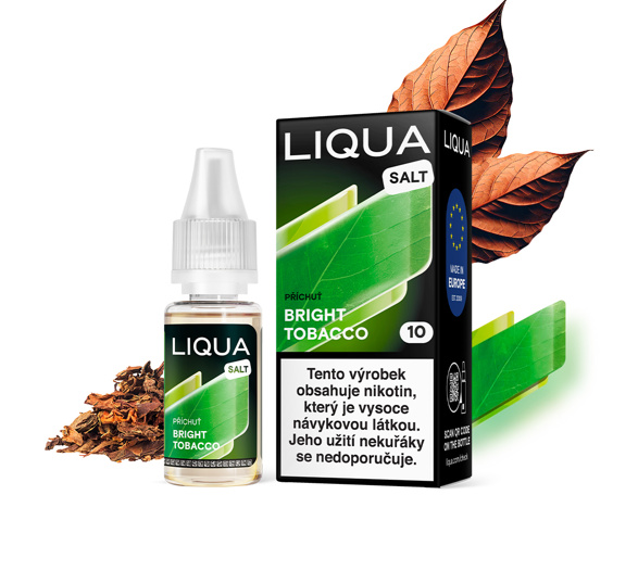 LIQUA Salt Bright Tobacco (Virginská tabáková směs) 10ml