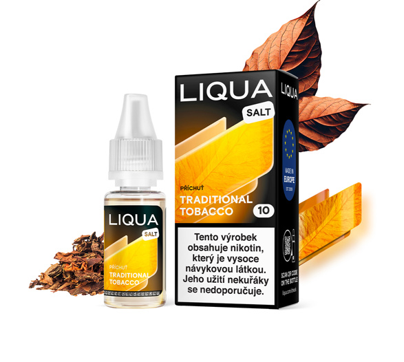 LIQUA Salt Traditional Tobacco (Tradiční tabáková směs) 10ml