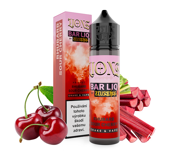 Příchuť Lions Barliq S&V: Rhubarb Sour Cherry (Rebarbora a třešeň)