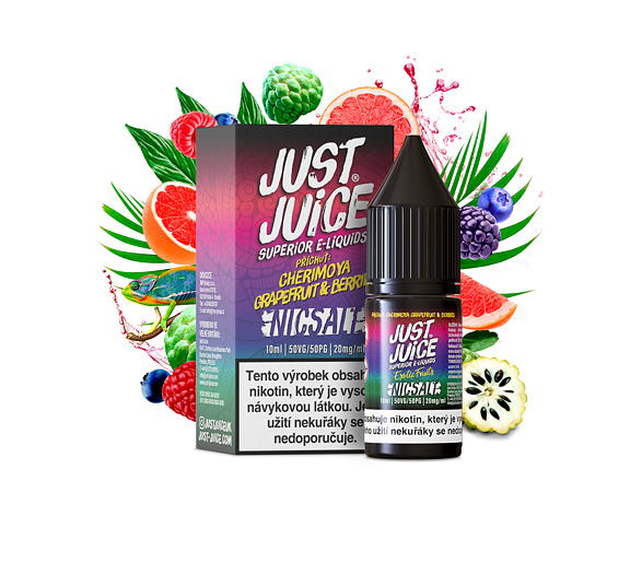 Just Juice Salt Cherimoya Grapefruit & Berries (Cherimoya, grapefruit a bobule) 10ml