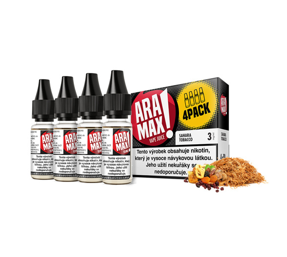 Aramax Sahara Tobacco (Orientální tabák) 4x10ml