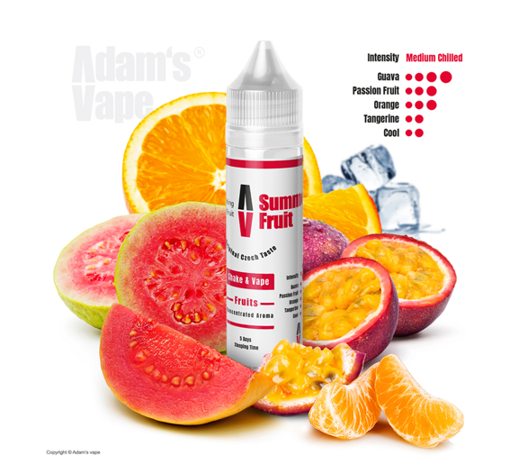 Příchuť Adams vape S&V: Summer Fruit (Tropické ovoce na ledu) 12ml