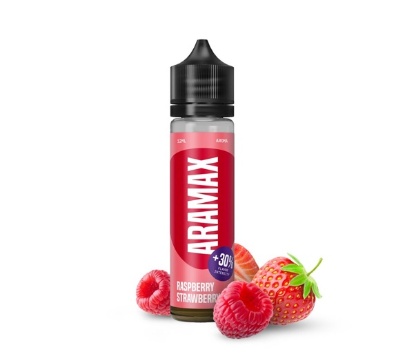 Příchuť Aramax S&V: Raspberry Strawberry (Malina a jahoda)