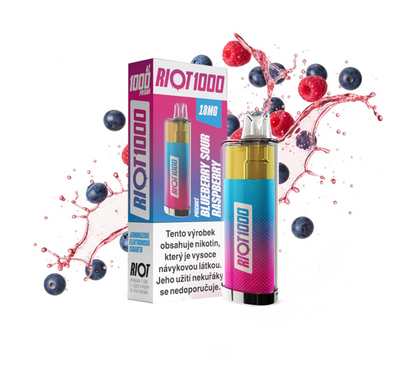 RIOT 1000 Disposable Pod Kit (Blueberry Sour Raspberry)