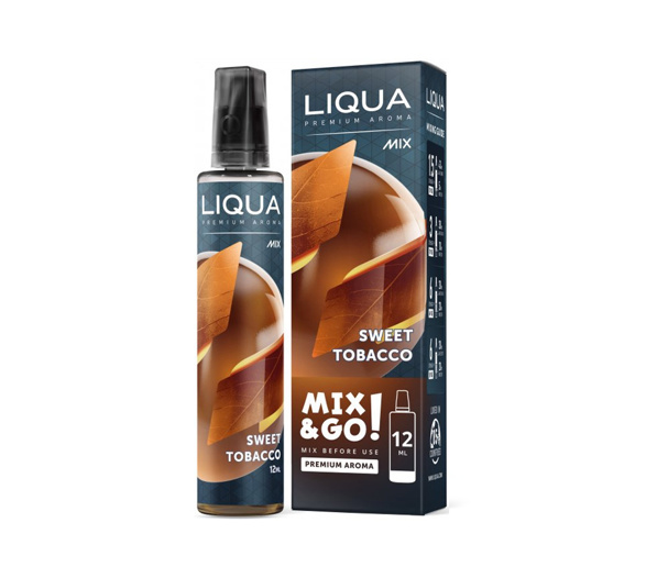 Příchuť LIQUA Mix&Go: Sweet Tobacco (Tabák s karamelem a vanilkou) 12ml