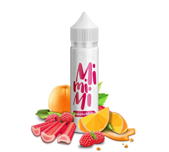 Příchuť MiMiMi Juice S&V: Rhubarb Sucker (Rebarbora, malina a pomeranč) 15ml