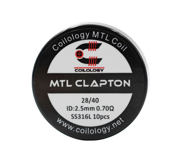 Předmotané spirálky Coilology MTL Series - MTL Clapton SS316L (0,7ohm) (10ks)