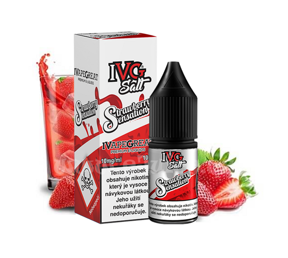 IVG Salt Strawberry Sensation (Ledová jahoda) 10ml