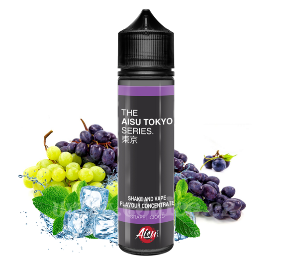 Příchuť ZAP! Juice S&V: AISU TOKYO Grapelicious (Hroznové víno s mentolem) 20ml