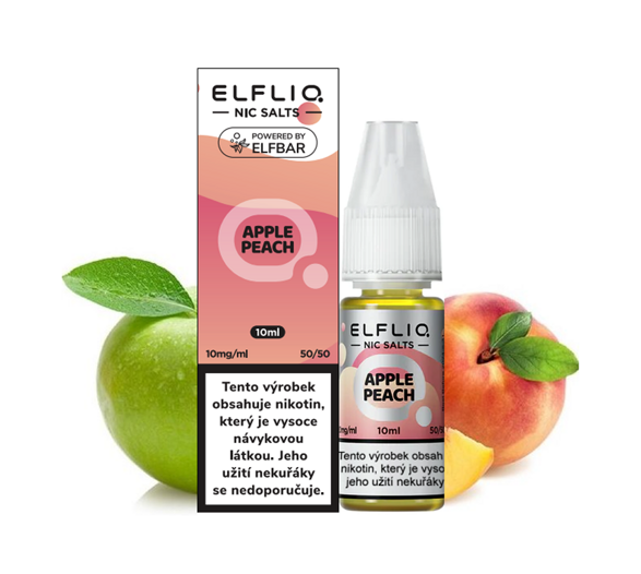Elfliq Salt Apple Peach (Jablko s broskví) 10ml