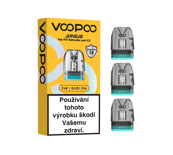 VooPoo Argus Pod Top Fill V2 2ml náhradní cartridge 3ks