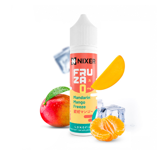 Příchuť Nixer X Fruza S&V: Mandarin Mango Freeze (Ledové mango a mandarinka)