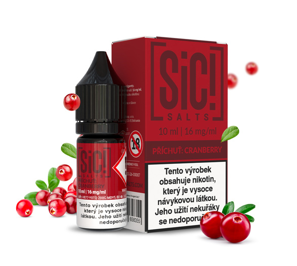 SIC! Salts Cranberry (Brusinka) 10ml
