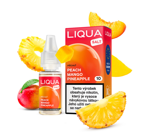 LIQUA Salt Peach Mango Pineapple (Mango, ananas a broskev) 10ml