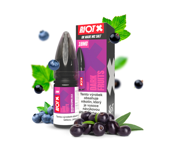 RIOT X Salt Dark Fruits (Tmavá bobulovitá směs) 10ml