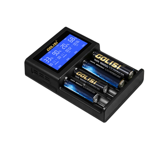Multifunkční nabíječka baterií - Golisi S4 (4 sloty)