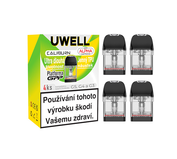 Uwell Caliburn GPP Alpha Pod 2ml náhradní cartridge 4ks