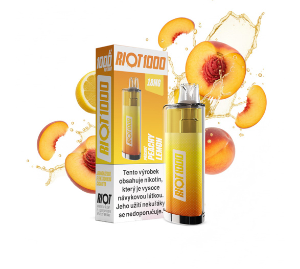 RIOT 1000 Disposable Pod Kit (Peach Lemon)