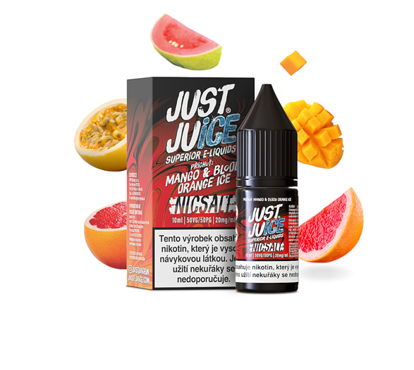 Just Juice Salt Fusion Mango & Blood Orange Ice (Ledové mango & červený pom) 10ml