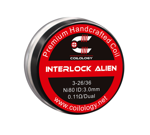 Předmotané spirálky Coilology Interlock Alien Ni80 (0,11ohm) (2ks)