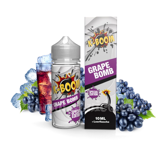 Příchuť K-Boom Special Edition: Grape Bomb (Ledové hroznové víno) 10ml