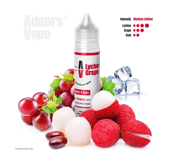 Příchuť Adams Vape S&V: Lychee Grape (Liči a hroznové víno na ledu) 12ml