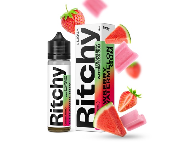 Příchuť Ritchy S&V: Strawberry Watermelon Gum (Jahodovo-melounová žvýkačka)