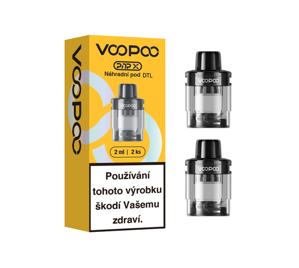 VooPoo PnP-X DL náhradní cartridge prázdná 2ml Black 2ks