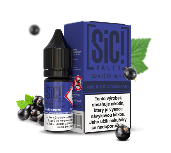 SIC! Salts Blackcurrant (Černý rybíz) 10ml