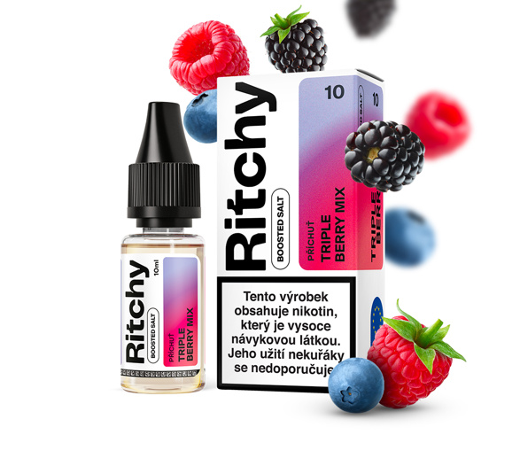 Ritchy Salt Triple Berry Mix (Bobulovitý mix) 10ml