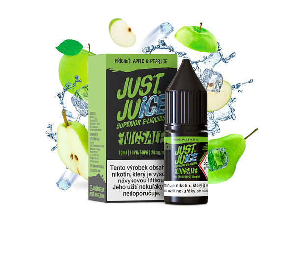 Just Juice Salt Apple & Pear Ice (Ledové jablko a hruška) 10ml