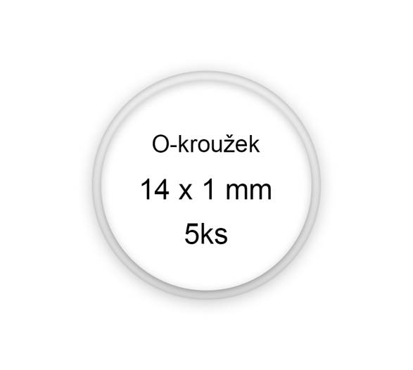 Sada O-kroužků / těsnění 14x1 mm (5ks)