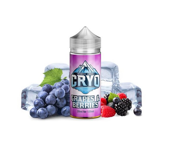 Příchuť Infamous Cryo S&V: Grapes & Berries (Ledové hrozny a lesní plody) 20ml