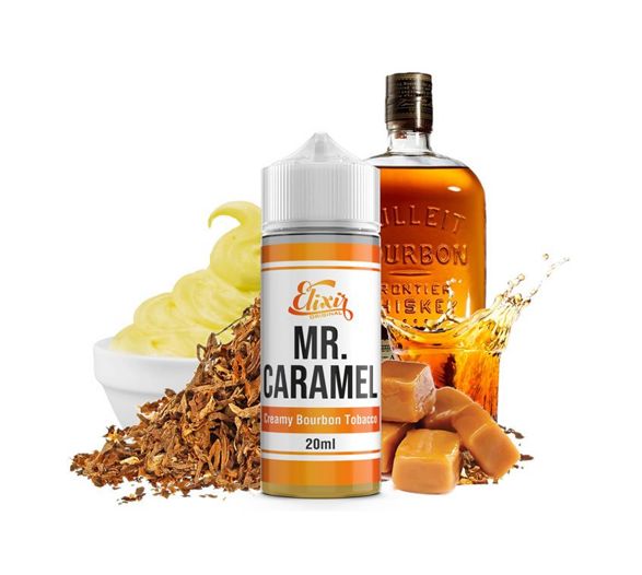 Příchuť Infamous Elixir S&V: Mr. Caramel (Sladký tabák s karamelem a bourbonem) 20ml