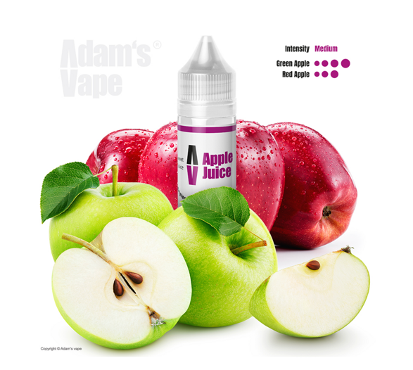 Příchuť Adams vape S&V: Apple Juice (Osvěžující jablečný džus) 12ml