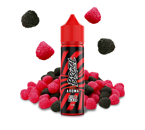 Příchuť Brutal S&V: Red & Black (Malinové želé bonbony s černým rybízem) 20ml
