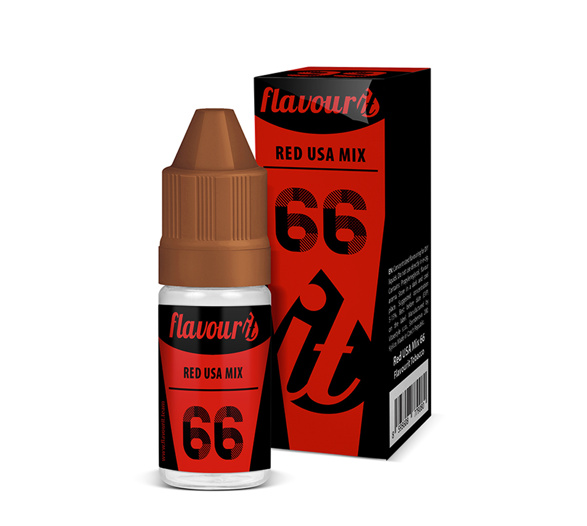 Příchuť Flavourit Tobacco: Red USA Mix 66 (Silná tabáková směs)