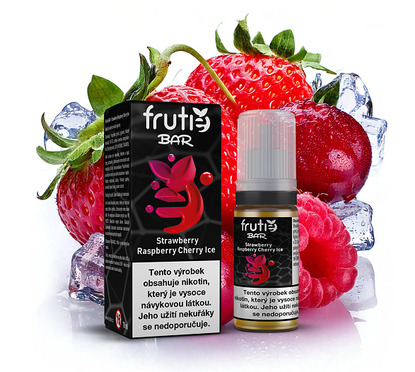 Frutie Bar Juice Strawberry Raspberry Cherry Ice (Ledová jahoda, malina a třešeň) 10ml