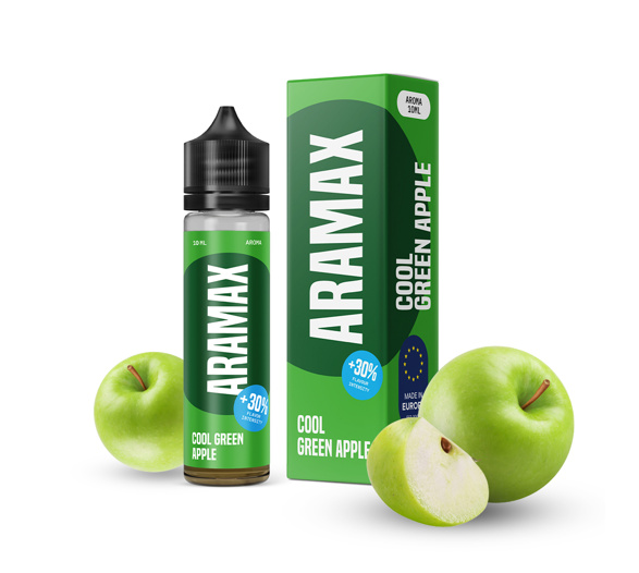Příchuť Aramax S&V: Cool Green Apple (Chladivé zelené jablko)