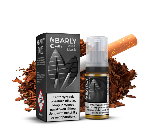 Barly Salt Black (Silný uzený tabák) 10ml