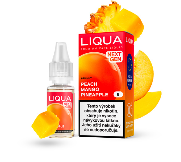 LIQUA Peach Mango Pineapple (Mango, ananas a broskev) 10ml