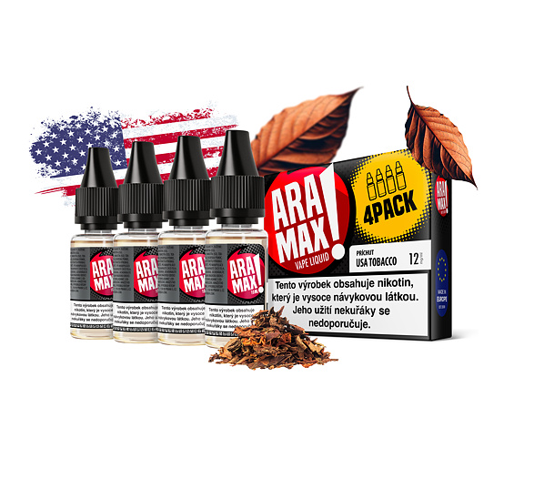 Aramax USA Tobacco (Americký tabák) 4x10ml